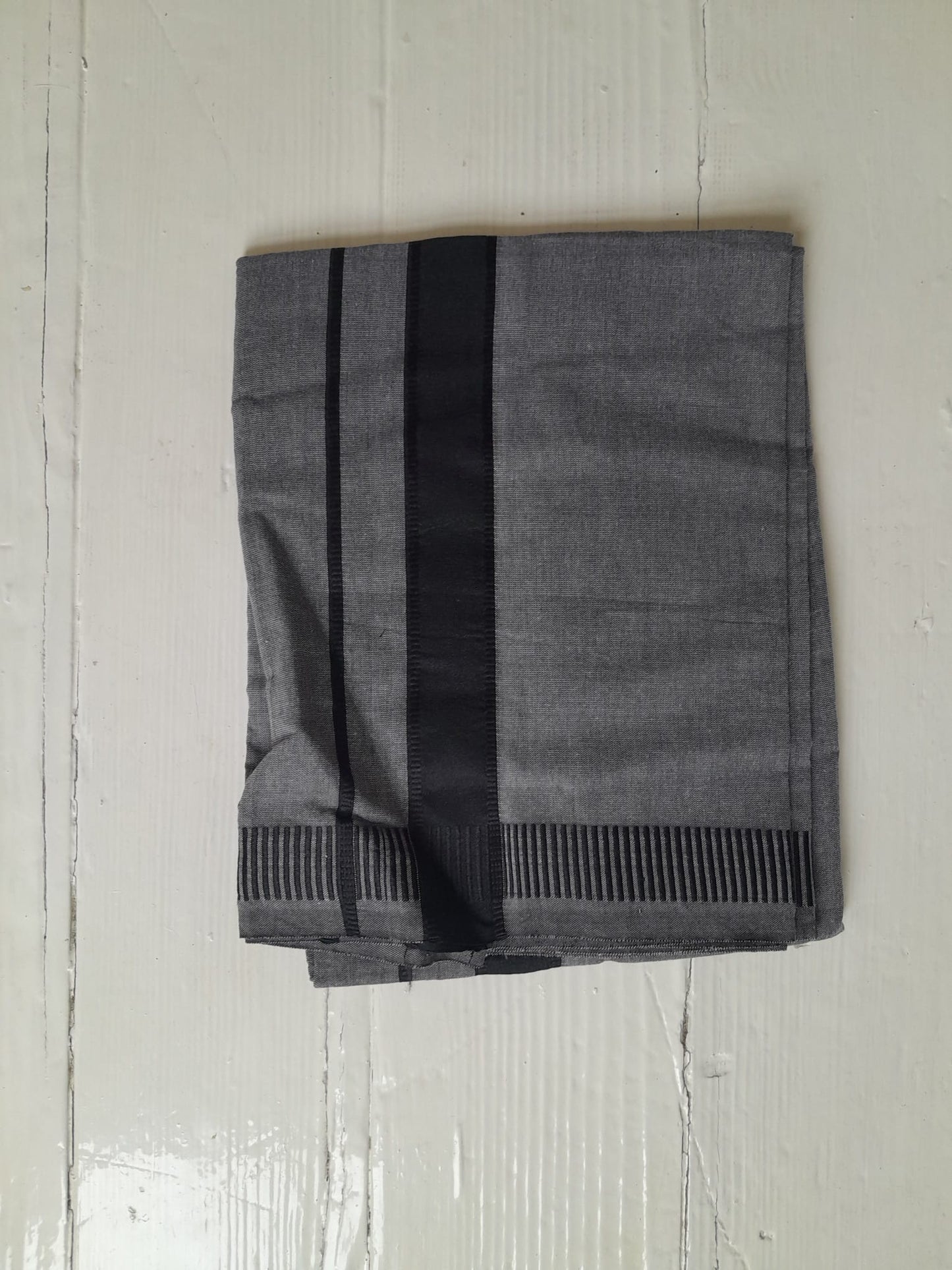 Grey Handloomed Lungis