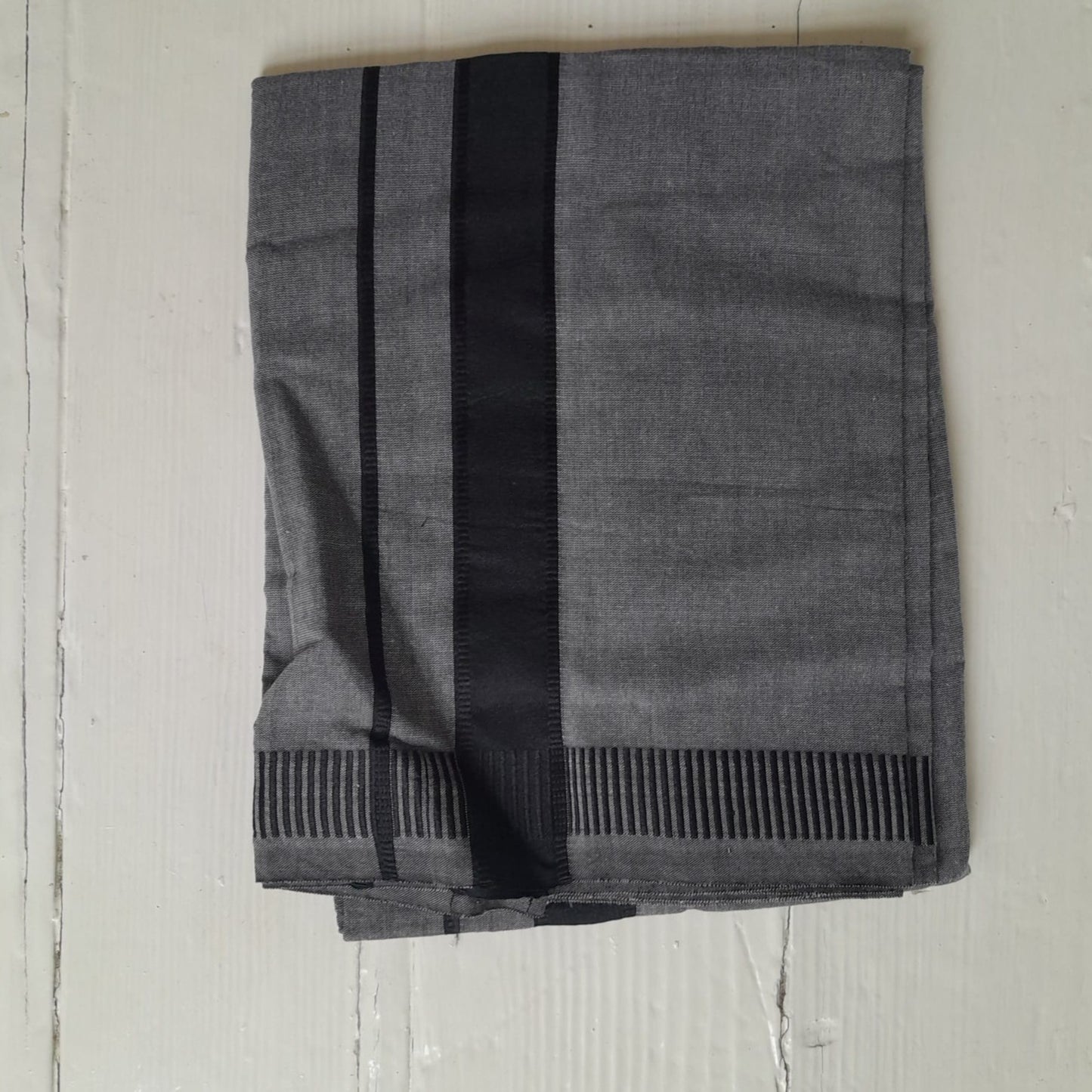 Grey Handloomed Lungis